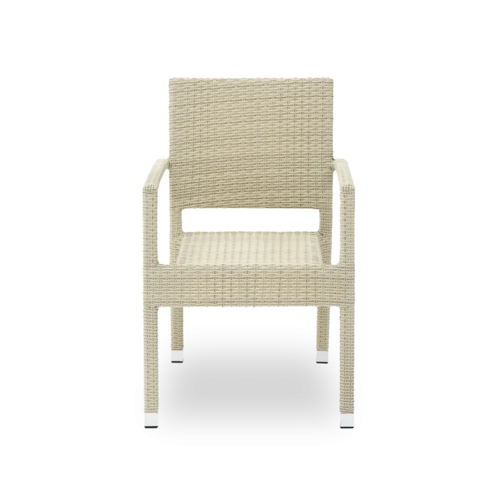 Chaise LEONARDO 0606 beige en technorattan