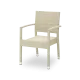 Chaise LEONARDO 0606 beige en technorattan