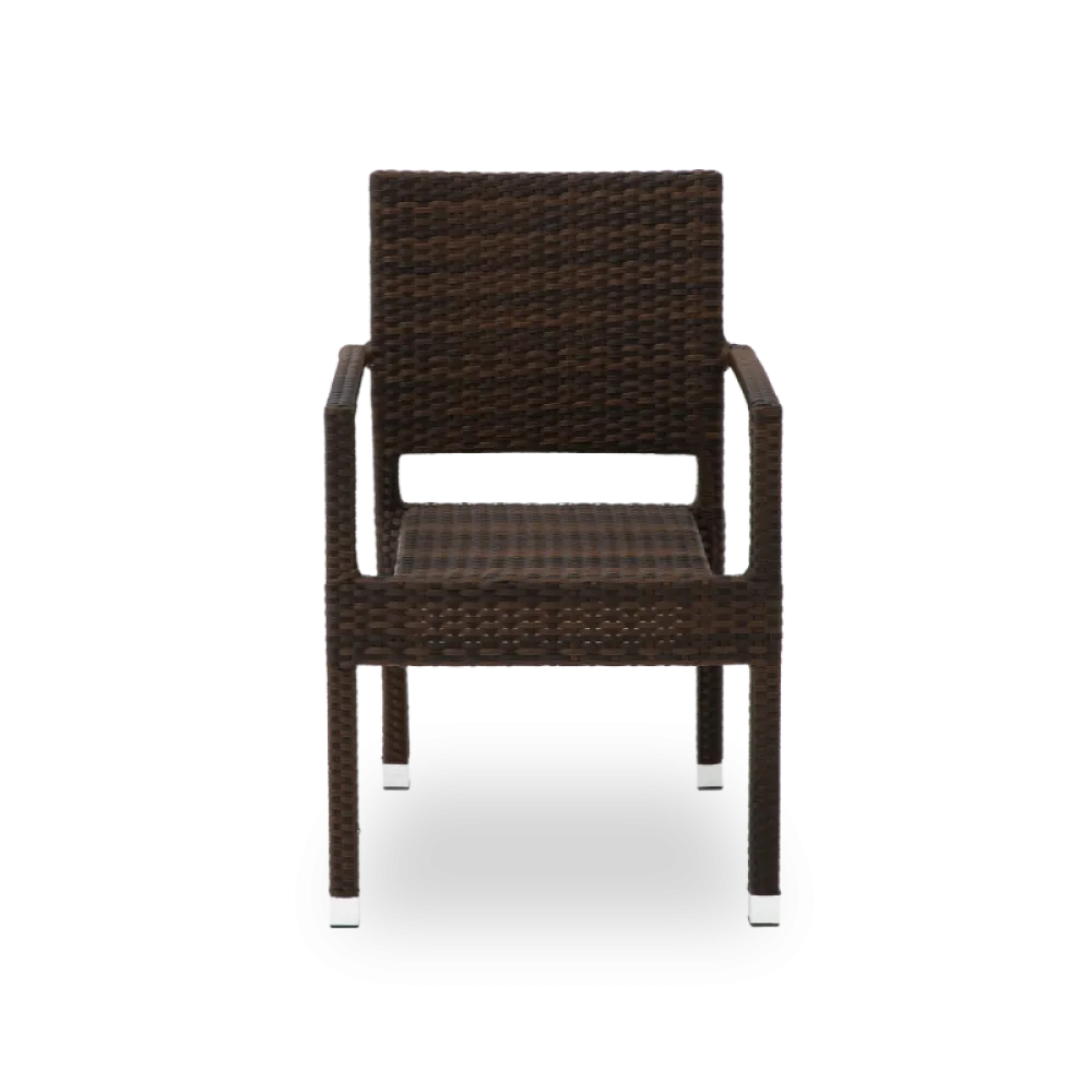 Chaise LEONARDO 0707 brown en technorattan