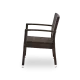Chaise LEONARDO 0707 brown en technorattan