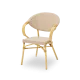 Chaise CAMILLO 0377 en technorattan beige