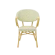Chaise CAMILLO 0392 en technorattan light green et beige
