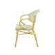 Chaise CAMILLO 0392 en technorattan light green et beige
