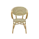 Chaise CAMILLO 0903 en technorattan couleur crème