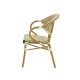 Chaise CAMILLO 0903 en technorattan couleur crème