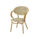 Chaise CAMILLO 0903 en technorattan couleur crème