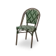 Chaise MATTEO 7040 en technorattan vert et blanc
