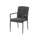 Chaise INTRECCIO 1616 black en technorattan et aluminium