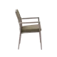 Chaise INTRECCIO 7116 beige en technorattan et aluminium
