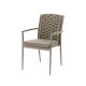 Chaise INTRECCIO 7116 beige en technorattan et aluminium