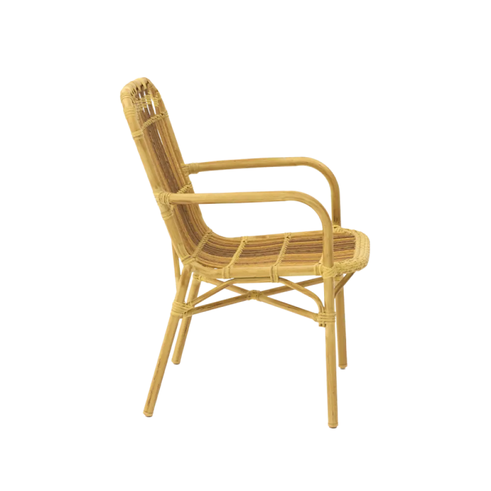 Chaise BAMBOO en technorattan beige