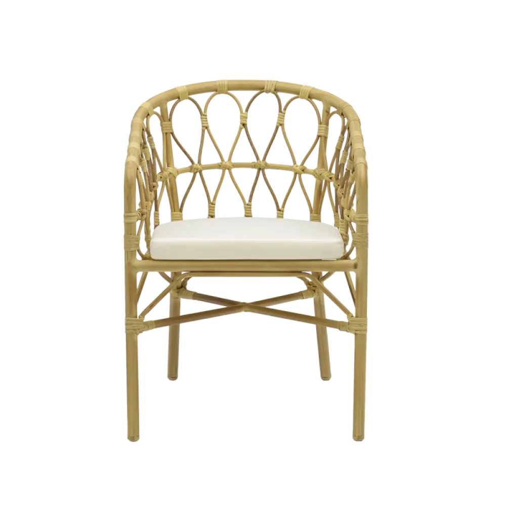 Chaise HAWAI en technorattan beige