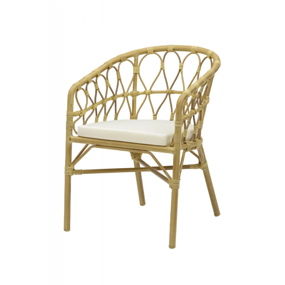 Chaise HAWAI en technorattan beige