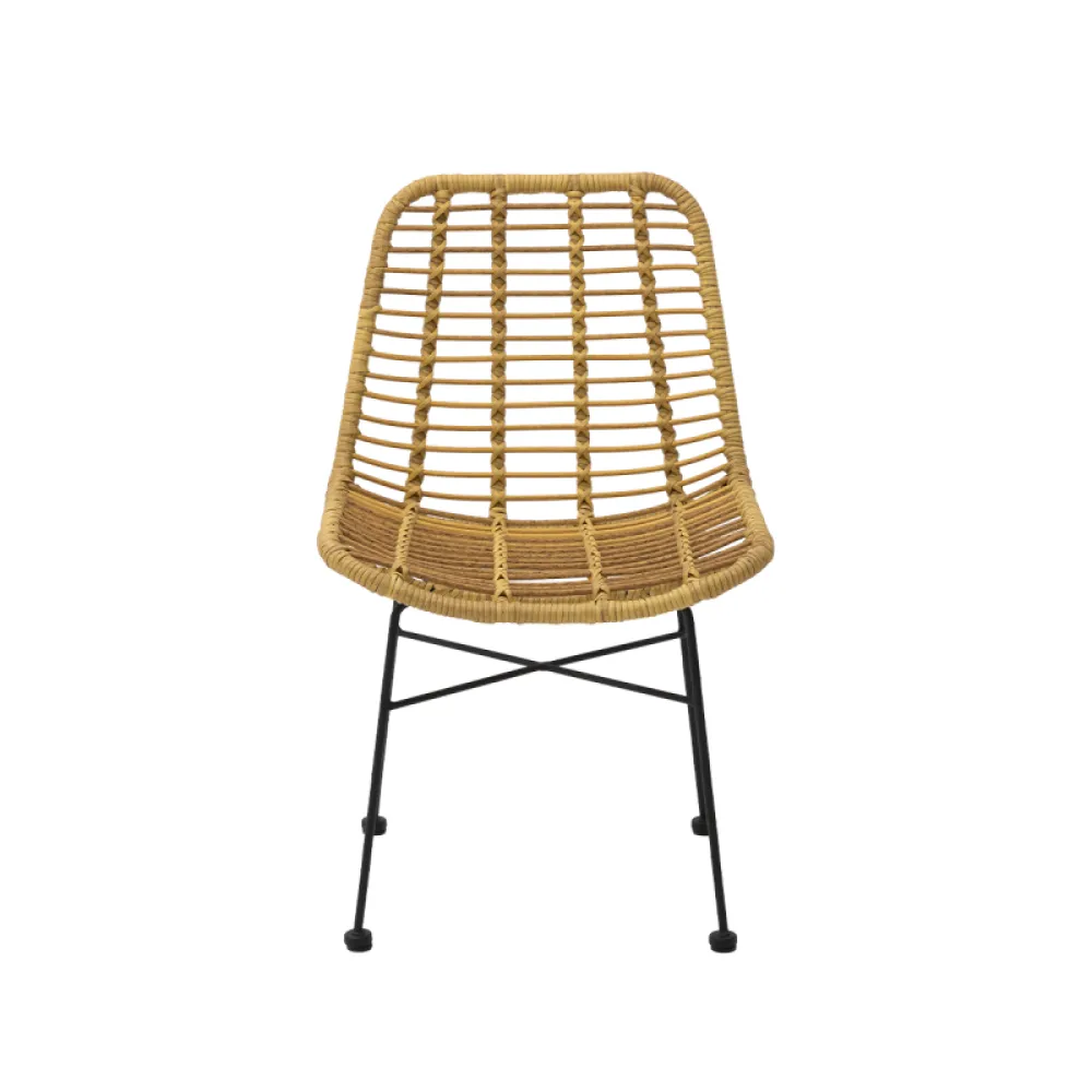 Chaise CUBA en technorattan beige