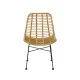 Chaise CUBA en technorattan beige