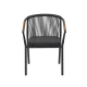Chaise MODERNO en technorattan noir