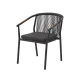 Chaise MODERNO en technorattan noir