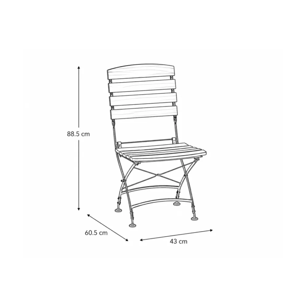 Chaise pliante et empilable LARA