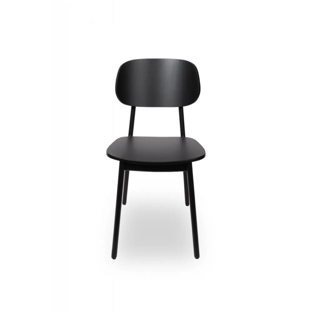 Chaise professionnelle NORM 015 en hêtre noir