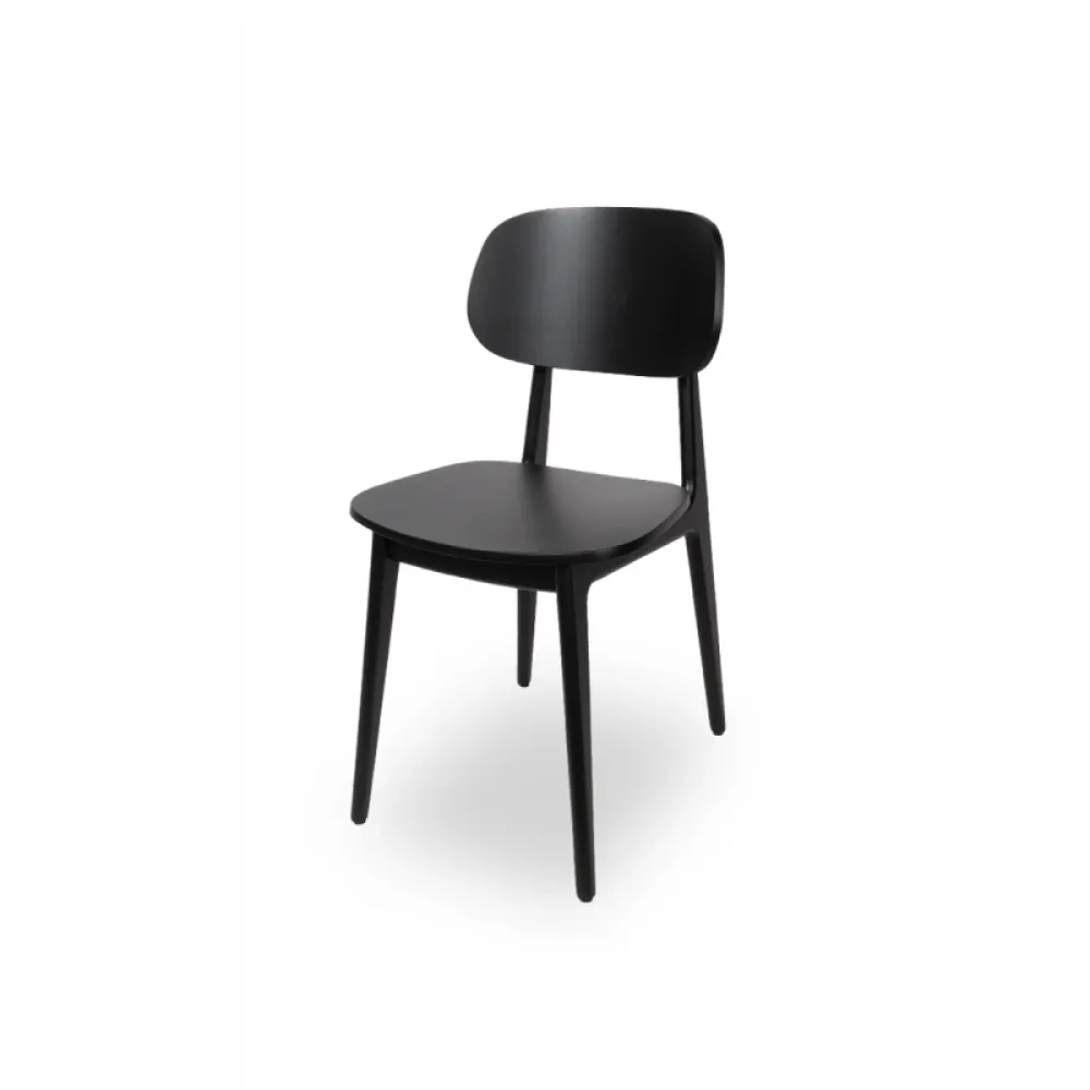 Chaise professionnelle NORM 015 en hêtre noir