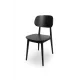Chaise professionnelle NORM 015 en hêtre noir