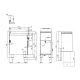 Friteuse électrique professionnelle LOTUS F2/18-78ET 18+18 L avec meuble neutre