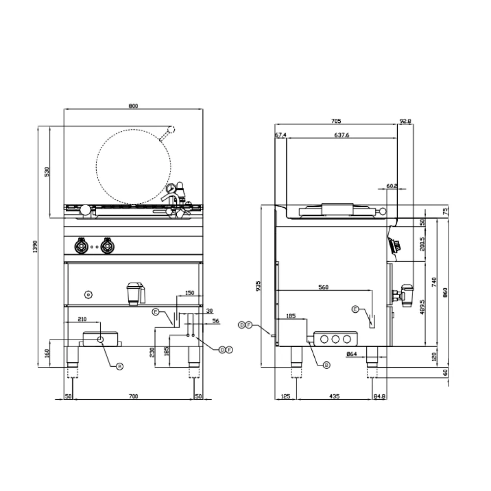 Bouilleur électrique professionnel 50 L LOTUS PI50-78ETX