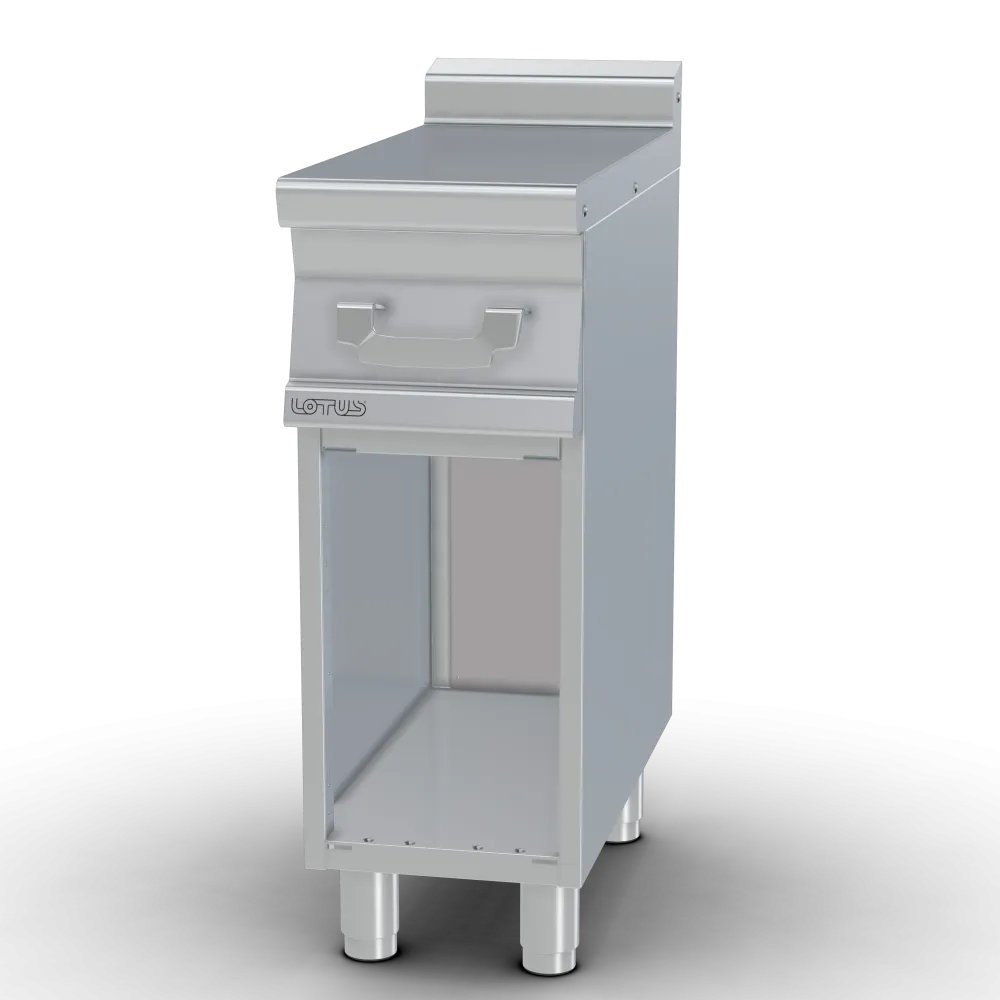 Plan de travail professionnel LOTUS PL-73 sur meuble ouvert