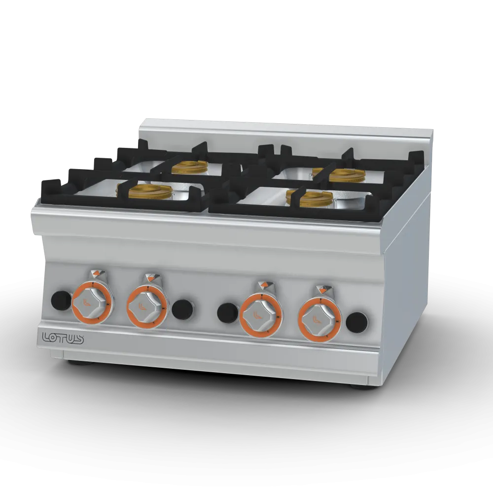 Plaque de cuisson gaz professionnelle LOTUS PCT-66G 600x600 mm