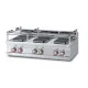 Plaque de cuisson professionnelle 6 feux carrés LOTUS PCQT-712ETX