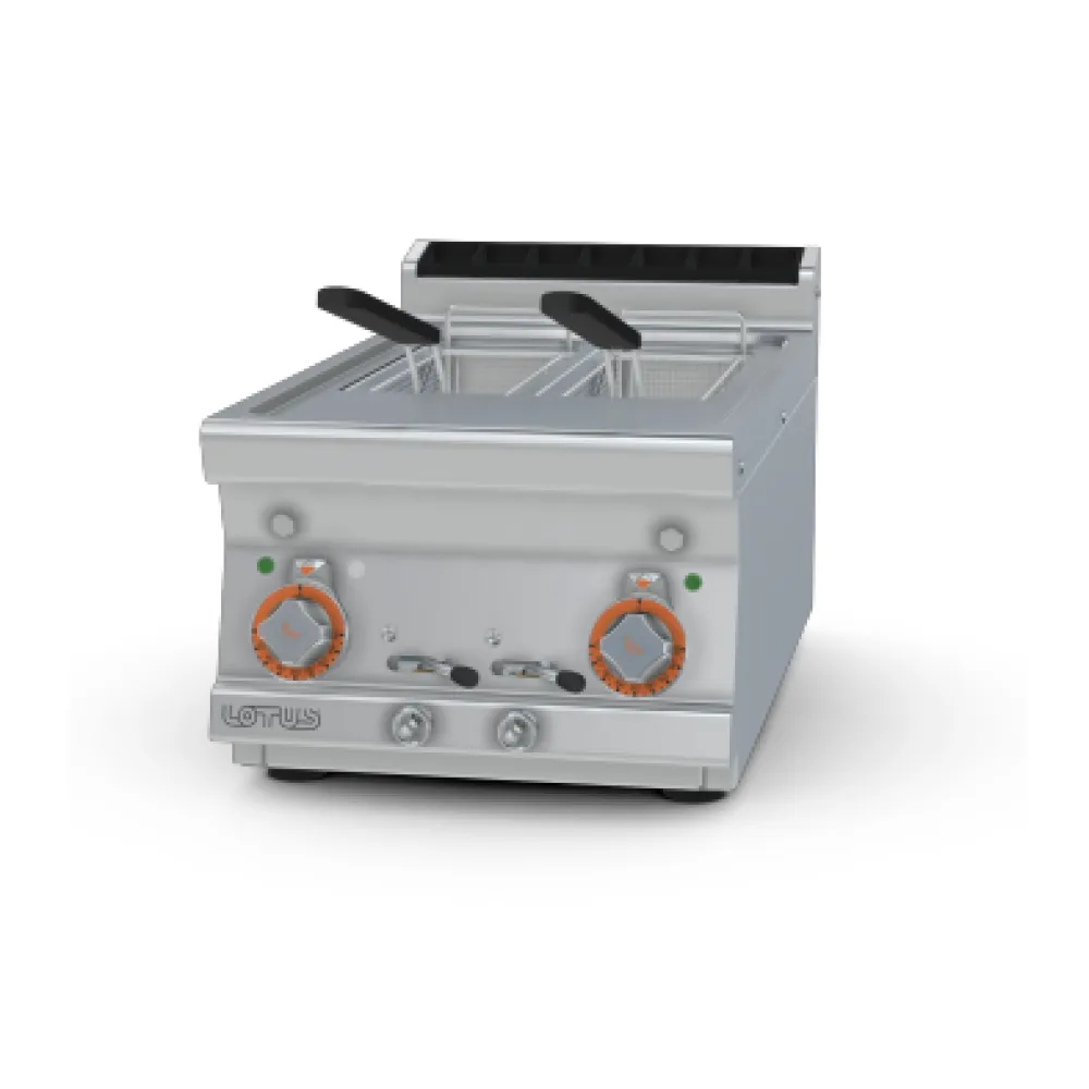 Friteuse électrique professionnelle LOTUS 8+8 L triphasée