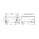 Plan de travail professionnel LOTUS plan de travail 70 MARINE PLST-73X