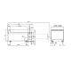 Plan de travail professionnel avec tiroir inox LOTUS PLT-76X