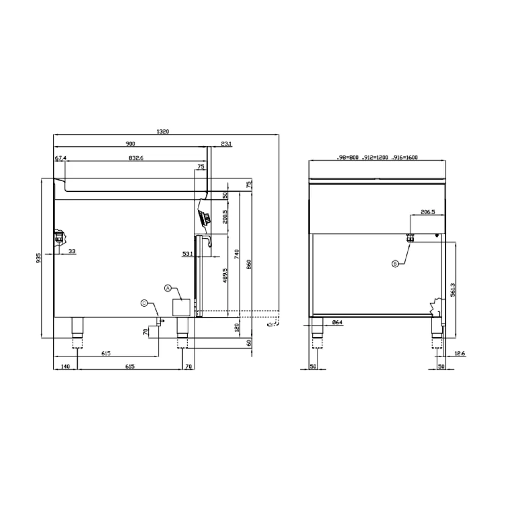 Plaque de cuisson électrique 6 feux avec four 90 cm LOTUS CFV6-912ETVX