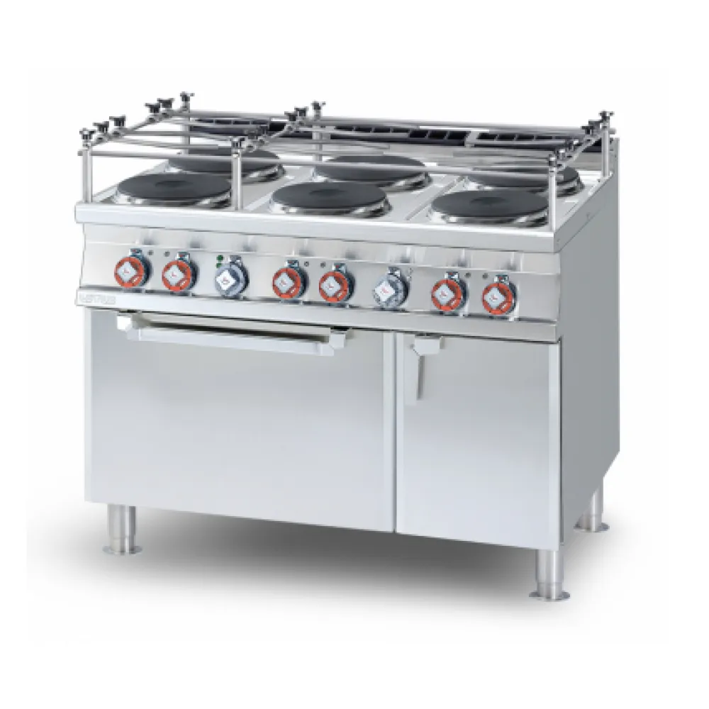 Plaque de cuisson électrique 6 feux avec four LOTUS CF6-912ETVX