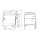 Plaque de cuisson électrique 6 feux avec four 90 cm LOTUS CFVQ6-912ETVX/V