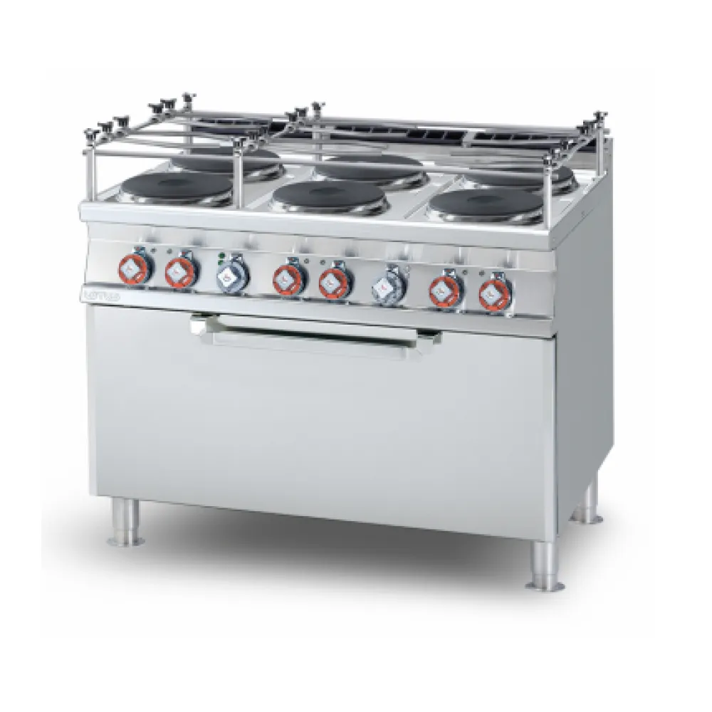 Plaque de cuisson électrique 6 feux avec four LOTUS CF6-912ETX