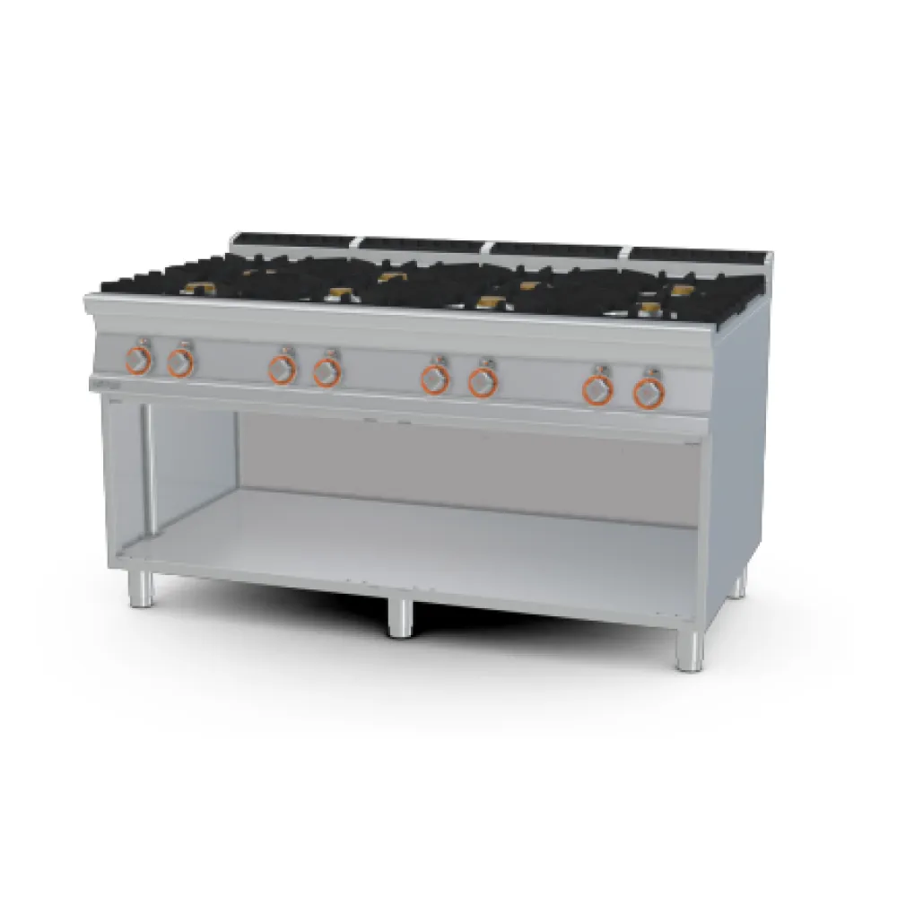 Plaque de cuisson gaz 9 feux avec meuble neutre LOTUS PC-916G
