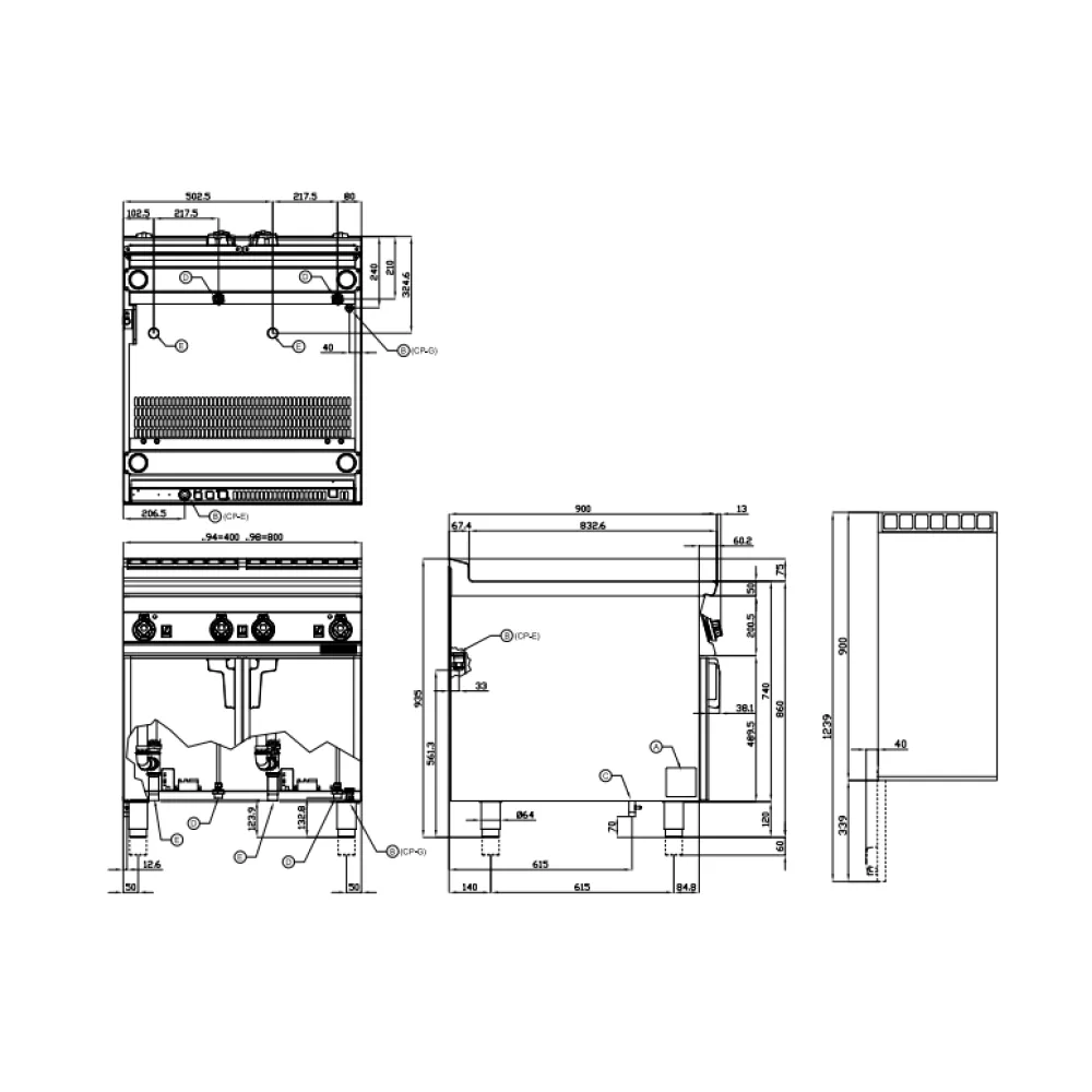 Machine électrique à pâtes 40+40 L LOTUS CP-98ET