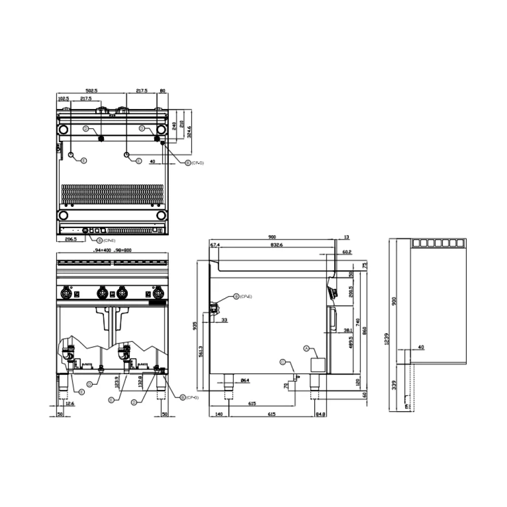 Machine électrique à pâtes 40+40 L LOTUS CPA-98ET