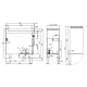 Bain marie monophasé LOTUS BM-94EM sur meuble ouvert 90