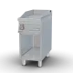 Fry-top à plaque striée LOTUS FTR-94ET sur meuble ouvert 90 cm
