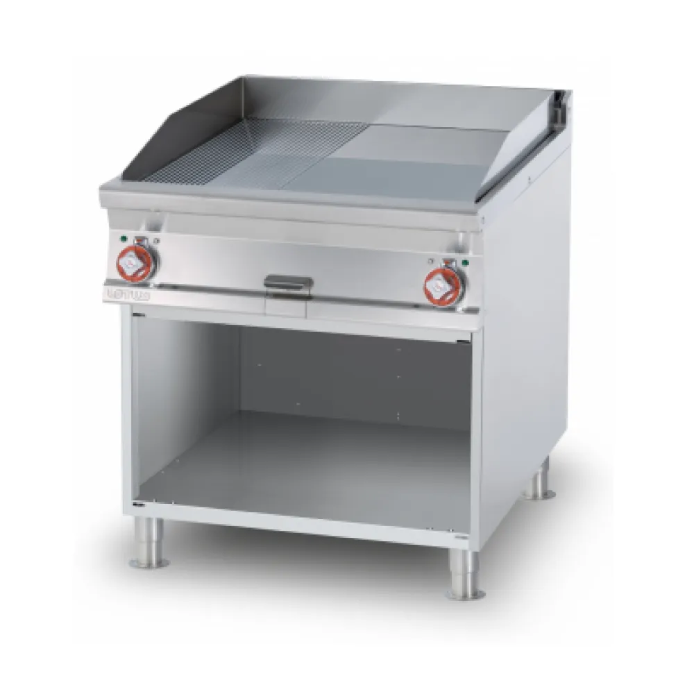 Fry-top électrique 1/2 lisse sur meuble ouvert 90 cm LOTUS FTLR-98ETX