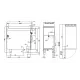 Fry-top gaz lisse et strié LOTUS FTL-98G sur meuble ouvert 90 cm