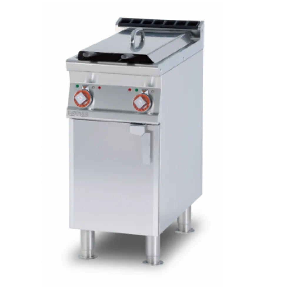 Friteuse électrique professionnelle LOTUS 8+8 L avec meuble neutre