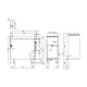 Friteuse électrique professionnelle LOTUS 8+8 L avec meuble neutre