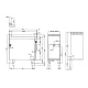 Friteuse électrique professionnelle LOTUS 18+18 L avec meuble neutre F2/18-98ETX