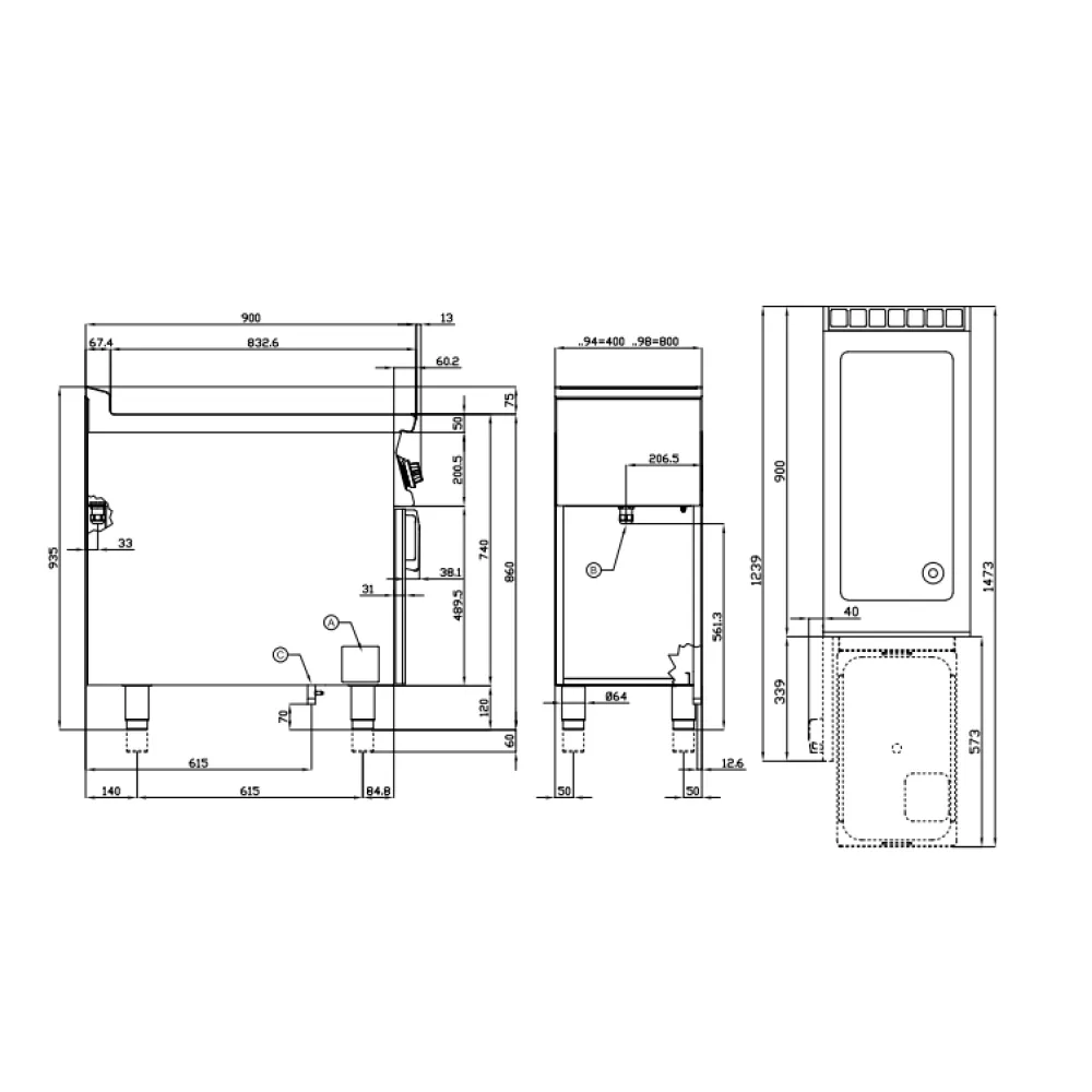 Braisière fixe multifonction électrique LOTUS BRF-98ET
