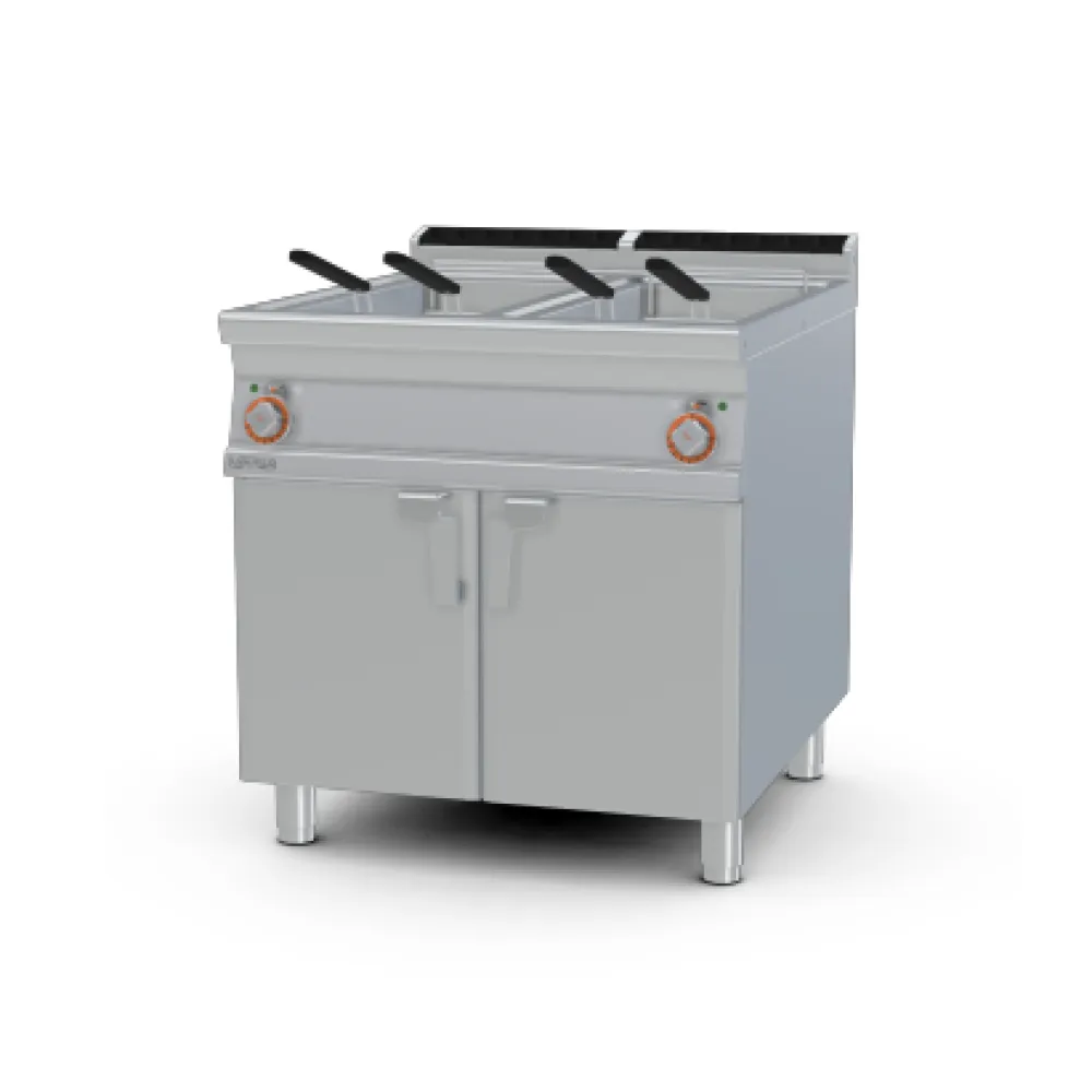 Friteuse à gaz LOTUS F2/25-98G avec armoire neutre 25+25 L