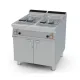 Friteuse à gaz professionnelle LOTUS 23+23 L avec armoire neutre